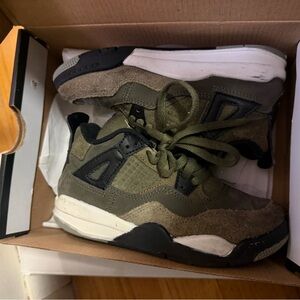 Olive Green High-Top Sneakers